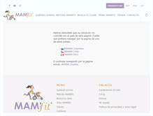 Tablet Screenshot of mamifit.es